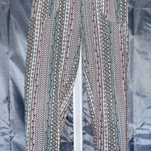 Wallflower Intimately Floral Boho Stripe Pajama Jogger Pants Medium